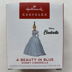 Hallmark Keepsake Mini Disney Cinderella Beauty in Blue Christmas Tree Ornament - Picture 1 of 7
