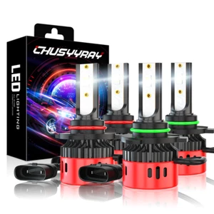 9005 9006 LED Headlight Bulbs Kit For Chevy C1500 2500 3500 Cab Pickup 1990-1998 - Bild 1 von 11