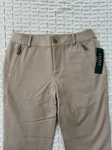 Neu mit Etikett Lauren Ralph Lauren Damenhose khaki beige Größe 4 Petite " - Bild 1 von 18