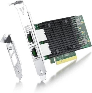Intel X540 10Gbe Dual Rj45 Network Adapter Pcie Low Profile High Performance - Picture 1 of 9