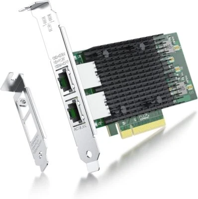 Intel X540 10Gbe Dual Rj45 Network Adapter Pcie Low Profile High Performance - Image 1 of 4