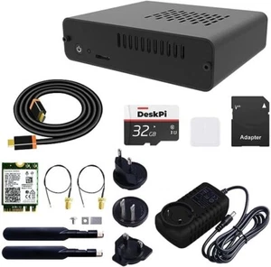 DeskPi Nano with Cooling Fan Heatsink & 32GB Card & 4K HDMI Cable for NVIDIA - Picture 1 of 7