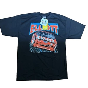 Vintage 1993 Neu mit Etikett Bill Elliott Racing NASCAR Budweiser Shirt Stock Car Deal XL - Bild 1 von 12