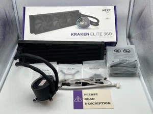 NZXT Kraken Elite 360mm 2024 Radiator Flüssigkeitskühler (3 x 120mm F Lüfter) LESEN - Bild 1 von 8