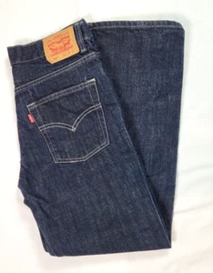 Levi's 550 Relaxed Straight Leg Dark Wash Blue Jeans Youth Size 14 REG 27x27 - Picture 1 of 8