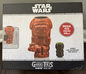 Star Wars Rancor Ceramic Geeki Tiki Mug Set - Celebration Exclusive 2019 w/Luke  - Picture 1 of 4