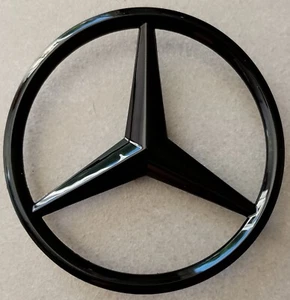 Original Mercedes Logo Stern schwarz glänzend Kofferraum 78mm W214 E-Klasse 2023-2025 - Bild 1 von 7