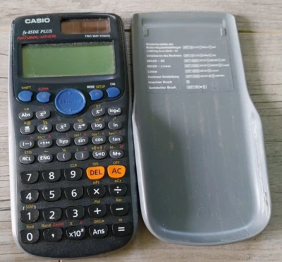 Calculatrice grise Casio FX85  DE PLUS - Photo 1/3