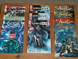 Lot Of 3 Comic Series -- UNIQUE / DEEP BEYOND / BLACK COAT -- Image Ape Platinum - Picture 1 of 4