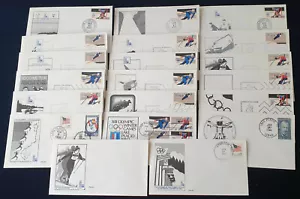 United States 1980 Winter Olympic Games Lake Placid, Collection of 20 FDC #A435 - Picture 1 of 6