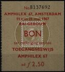 Niederlande Ticket Eintrittskarte Amphilex Briefmarkenausstellung 11-21.5.1967