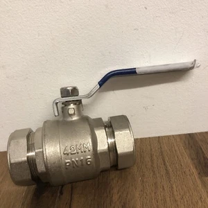 2 Way Valve PN16 DN40 42mm - Blue Handle - Brand New - Picture 1 of 3