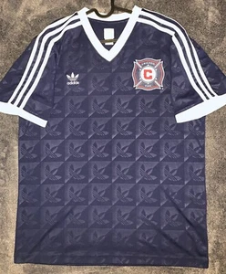 Chicago Fire FC Adidas Originals Allover Trefoil 2013 Soccer Jersey Extra Large - Picture 1 of 7
