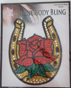 Horseshoe Rose Equine Body Bling - Picture 1 of 2