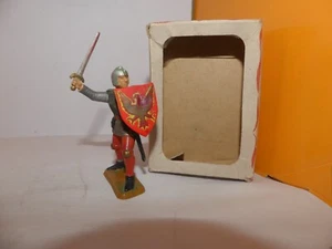 FIGURINE STARLUX MOYEN AGE SEIGNEUR COMBATTANT NOIR REF 6004BIS + BOITE - Picture 1 of 2