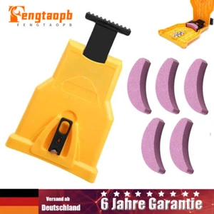 Tragbarer manueller Kettensägenschärfer Mit Halbmond Molarenblock Gelb DHL - Bild 1 von 12