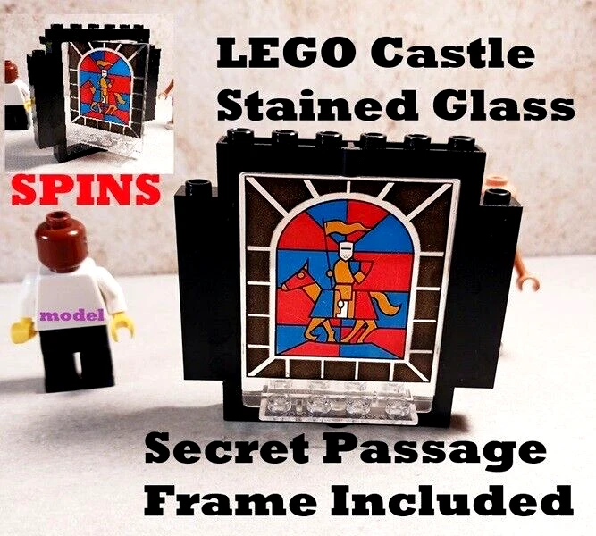 LEGO Stained Glass Window Large Secret Passage Door Spins Printed Castle Knight - Image 1 of 1