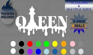 QUEEN Chest Piece Vinyl Car Window Decal Graphic Sticker NEW - Picture 1 of 10