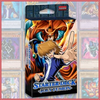 JOEY'S FUSION DECK 46 | Swordsman Flame Baby Dragon Time Wizard Poly YuGiOh - Image 1 of 2