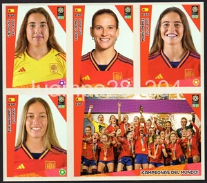 SHEET OF 6 CHROMES NEW WOMEN'S SELECTION WORLD CHAMPIONS SPAIN 2023 WINNERS - Picture 1 of 2