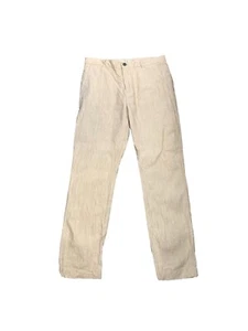 Abito Womens Pants Trousers Size 32 Slim Fit Linen Khaki Colored Inseam 30" - Picture 1 of 6