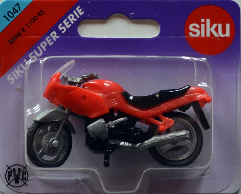 Rarität  Siku Super Serie  Motorrad BMW R 1100 RS 1047 rot  Sammler Neu OVP - Bild 1 von 1
