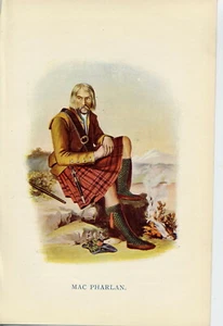 CLAN MacPHARLAN; original print 1899, R R McIan; SCOTLAND - Picture 1 of 2