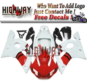 For Yamaha YZF600 YZF R6 1998-2002 ABS Fairings Bodywork Kit Red White Carene ok - Picture 1 of 6