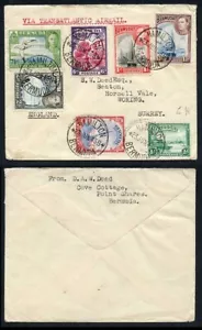 Bermudas KGVI cubierta al Reino Unido - Imagen 1 de 1