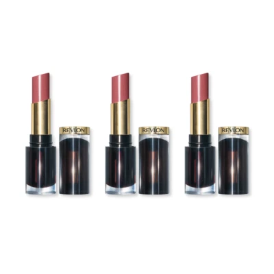 Revlon Super Lustrous Glass Shine Lipstick 3.1g - 003 Glossed Up Rose x3 - Imagen 1 de 2