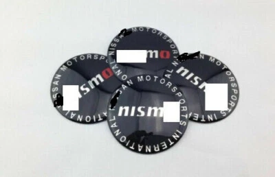 JDM 4 piezas 65 mm para tapacubos de rueda N.i.s#m$o pegatina cubierta central carreras deporte Foto 1 de 4