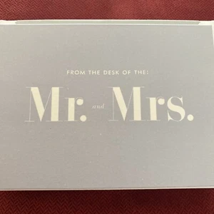 Kate Spade Dankeskarten 10er Set „Vom Schreibtisch des Mr. & Mrs.“ NEU - Bild 1 von 2