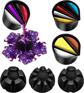 6 Pieces Pouring Painting Supplies Split Cups for Paint Acrylic Silicone Resin - Picture 1 of 7