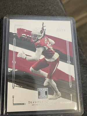 2021 Panini Impeccable Deandre Hopkins # /75 Level Cardinals - Image 1 of 2