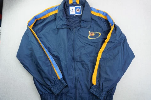 Atlanta Thrashers Jacket Adult XL Logo Athletic Vintage Windbreaker Long Sleeve Cover