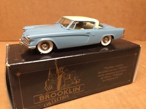 BROOKLIN MODELS METAL 1:43 1953 STUDEBAKER TWO-TONE STARLINER BRK32A NEAR MINT - Picture 1 of 9
