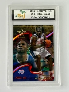 ELTON BRAND 4/5 2005 E-TOPPS E-CONVENTION REFRACTOR LOS ANGELES CLIPPERS ENCASED - Picture 1 of 2