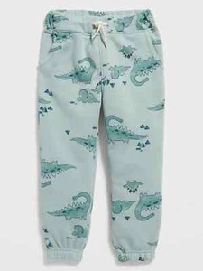 OLD NAVY BABY BOY DINOSAUR PRINT CINCHED HEM SWEATPANTS w/POCKETS 18-24M 3T 5T - Picture 1 of 2