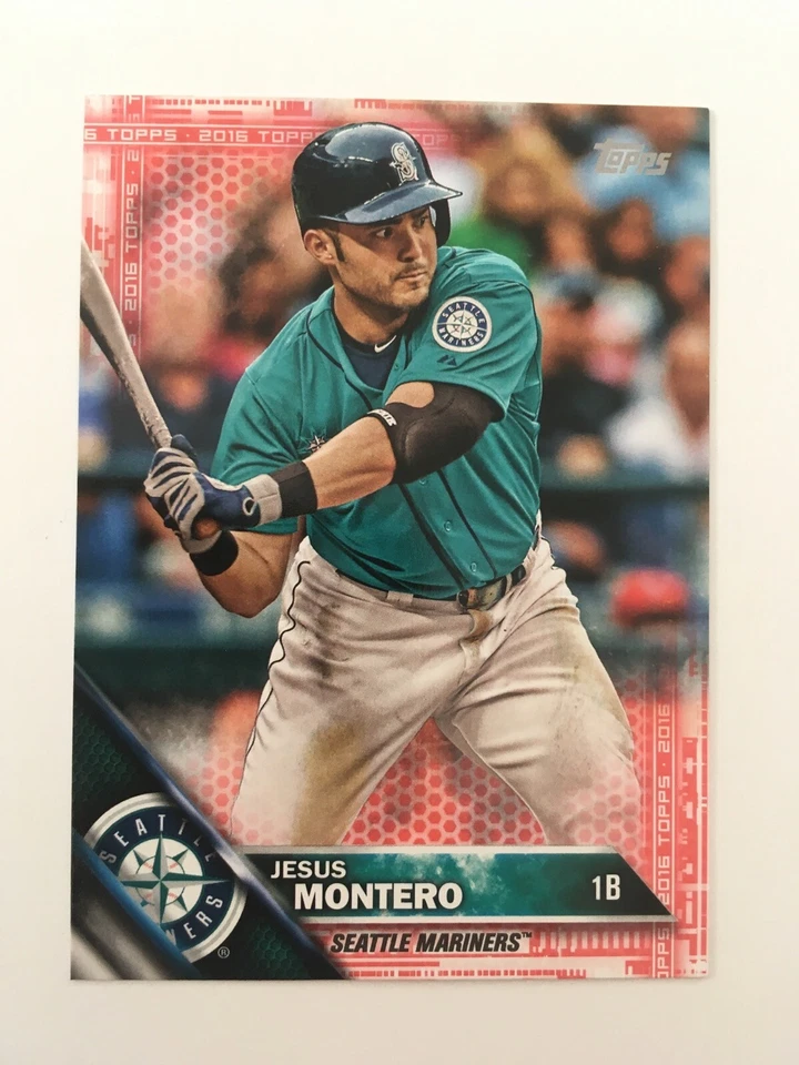 2016 Topps Mini Red Parallel Jesus Montero Mariners 55 #'d /5 Rare Low S&H - Image 1 of 1