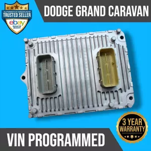 2018 Dodge Grand Caravan 3.6L Engine Computer Ecu Ecm Pcm PROGRAMMED 68243295 - Picture 1 of 6