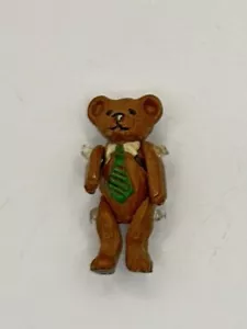 Vintage Minnie Maria Miniatures Jointed Miniature Painted Pewter Baby Bear 2536 - Picture 1 of 6