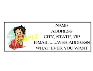 BETTY BOOP ADDRESS LABELS COOL!!! #13 - Picture 1 of 1