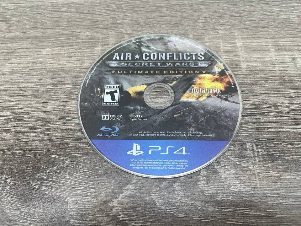 Air Conflicts: Secret Wars Ultimate Edition (Sony PlayStation 4, 2016) Disc Only - Image 1 of 4