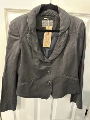 Chaqueta para mujer AllSaints vintage en gris desteñido envejecido UK14/US10 funciona pequeña Foto 1 de 2