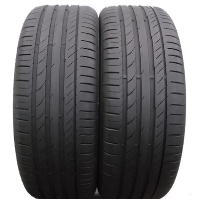 2 X CONTINENTAL 225/45 R19 96W XL SportContact 5 Pneus D'Été DOT16 6,2-5,8Mm - Photo 1/4
