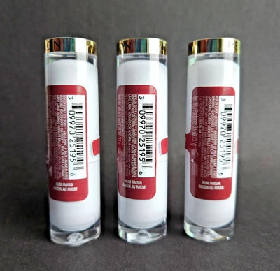 3 PACK Revlon Super Lustrous Glass Shine Lip Balm 008 RUM RAISIN, New, Sealed  - Image 1 of 4