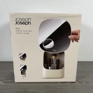 Joseph Joseph Viva Pedestal Mirror & Makeup Organiser w/ Removable Divider | New - Picture 1 of 7