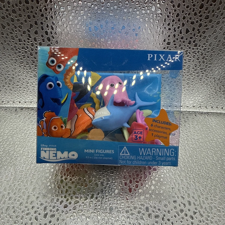 Caja Finding Nemo Critter, incluye 6 mini figuras, 4 accesorios y alfombra de juego Foto 1 de 1