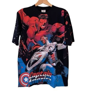 Captain America Red Hulk AOP All Over Print T-shirt Size XL Comic Avengers - Picture 1 of 7