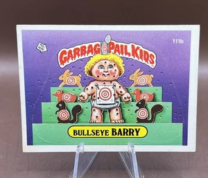 1986 TOPPS GARBAGE PAIL KIDS STICKERS #111B BULLSEYE BARRY - Picture 1 of 1